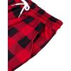 Alimens & Gentle Womens Pajama Pants Plaid Stretch Comfy Lounge Pants Drawstring Waist Sleep Bottoms with Pockets(A-black&red)