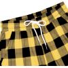 Alimens & Gentle Womens Pajama Pants Plaid Stretch Comfy Lounge Pants Drawstring Waist Sleep Bottoms with Pockets(Yellow&black)
