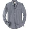 Alimens & Gentle Boys Long Sleeve Solid Button Down Oxford Shirt Collared Cotton Top with Chest Pocket(Light Grey)