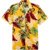 Alimens & Gentle Hawaiian Shirt for Men Summer Beach Casual Short Sleeve Button Down Shirts Printed Tropical Vacation Shirts(1640)