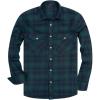 Alimens & Gentle Men’s Button Down Regular Fit Long Sleeve Plaid Flannel Casual Shirts(Green Navy Plaid)