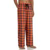 Alimens & Gentle Mens Heavyweight Flannel Plaid Pajama Pants 100% Cotton Sleep Lounge Pant(Orange Grey)