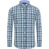 Alimens & Gentle Men’s Plaid Button Down Shirts Cotton Long Sleeve Dress Shirts Regular Fit Gingham Shirts(Green Black  Plaid)