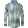 Alimens & Gentle Men’s Plaid Button Down Shirts Cotton Long Sleeve Dress Shirts Regular Fit Gingham Shirts(Green Plaid)