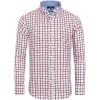Alimens & Gentle Men’s Plaid Button Down Shirts Cotton Long Sleeve Dress Shirts Regular Fit Gingham Shirts(Red  Gingham)