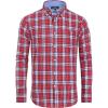 Alimens & Gentle Men’s Plaid Button Down Shirts Cotton Long Sleeve Dress Shirts Regular Fit Gingham Shirts(Red  Medium Plaid)