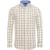 Alimens & Gentle Men’s Plaid Button Down Shirts Cotton Long Sleeve Dress Shirts Regular Fit Gingham Shirts(Yellow  Gingham)