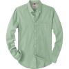 Alimens & Gentle Mens Solid Oxford Shirt Long Sleeve Dress Shirt Work Casual Button Down Shirts with Pocket(Bean Green)
