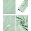 Alimens & Gentle Men’s Oxford Shirts Regular Fit Button Down Shirt Business Casual Shirts Long Sleeve Dress Shirt(Light Green)