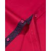 Alimens & Gentle Men’s Dress Shirts Long Sleeve Wrinkle-Free Business Casual Button Down Shirt(Bright Red)