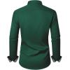 Alimens & Gentle Men’s Dress Shirts Long Sleeve Wrinkle-Free Business Casual Button Down Shirt(Green)