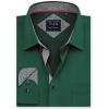 Alimens & Gentle Men’s Dress Shirts Long Sleeve Wrinkle-Free Business Casual Button Down Shirt(Green)