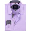 Alimens & Gentle Men’s Dress Shirts Long Sleeve Wrinkle-Free Business Casual Button Down Shirt(Light Purple)