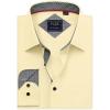 Alimens & Gentle Men’s Dress Shirts Long Sleeve Wrinkle-Free Business Casual Button Down Shirt(Light Yellow)