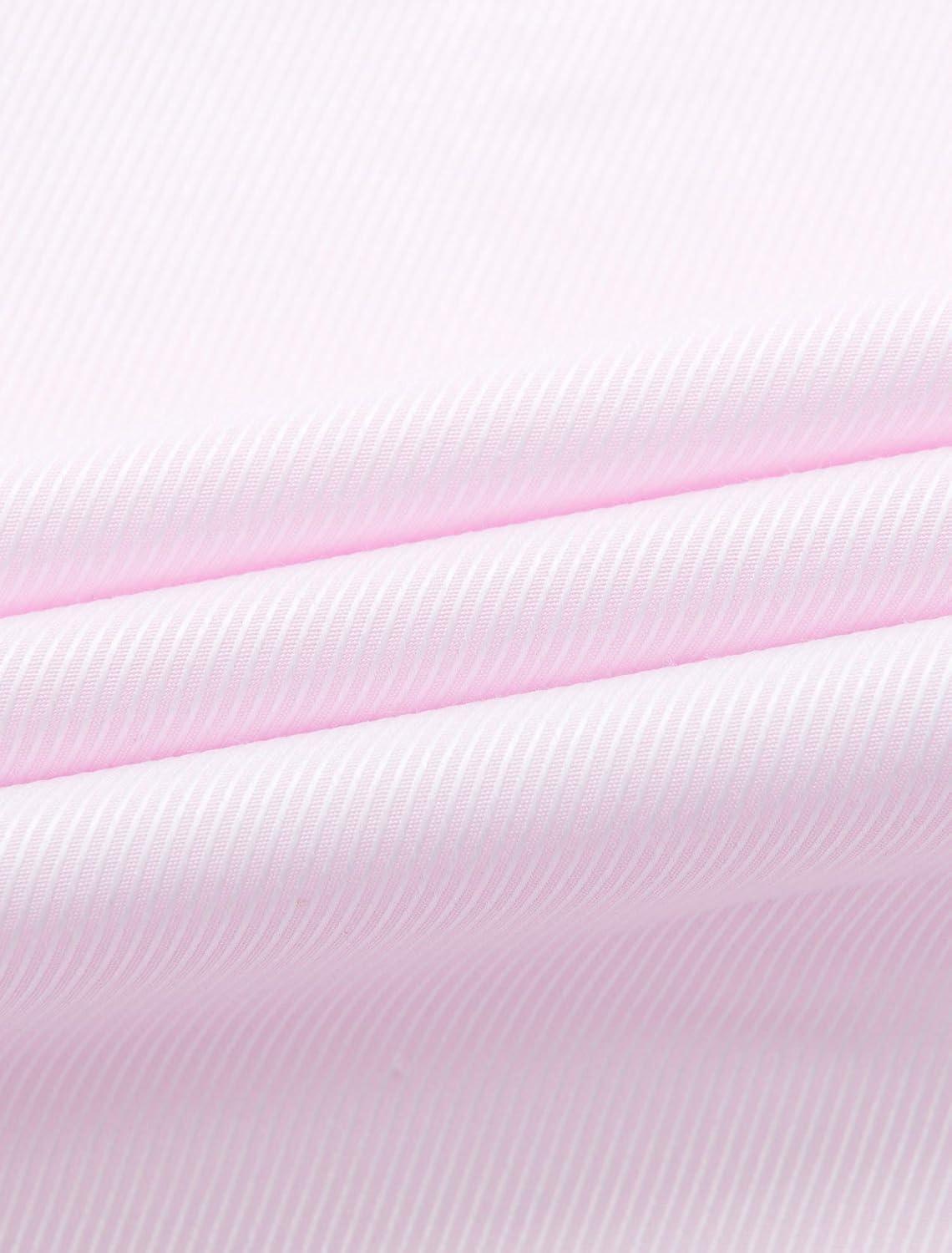 imageAlimens amp Gentle Mens Dress Shirts French Cuff Long Sleeve Regular Fit Formal Tuxedo Cufflinks ShirtTwilled Pink