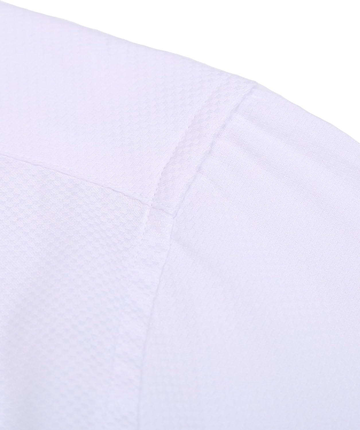 imageAlimens amp Gentle Mens Dress Shirts French Cuff Long Sleeve Regular Fit Formal Tuxedo Cufflinks ShirtWhite