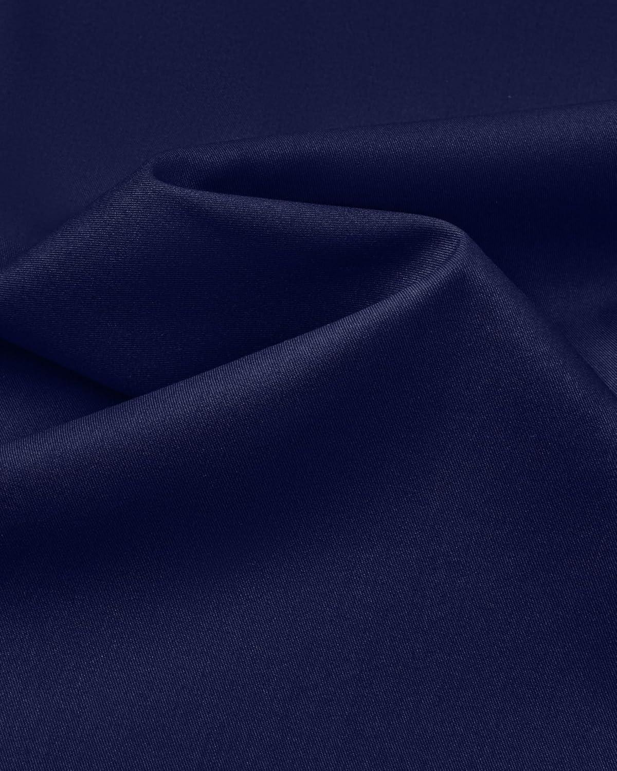 imageAlimens amp Gentle Mens Dress Shirts Long Sleeve Wrinkle Free Stretch Business Casual Button Down ShirtsNavy Blue