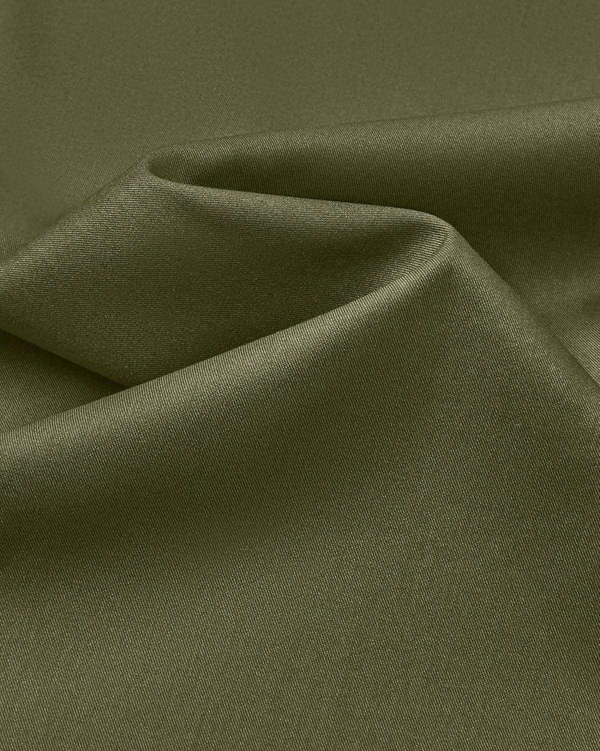 imageAlimens amp Gentle Mens Dress Shirts Long Sleeve Wrinkle Free Stretch Business Casual Button Down ShirtsOlive Green