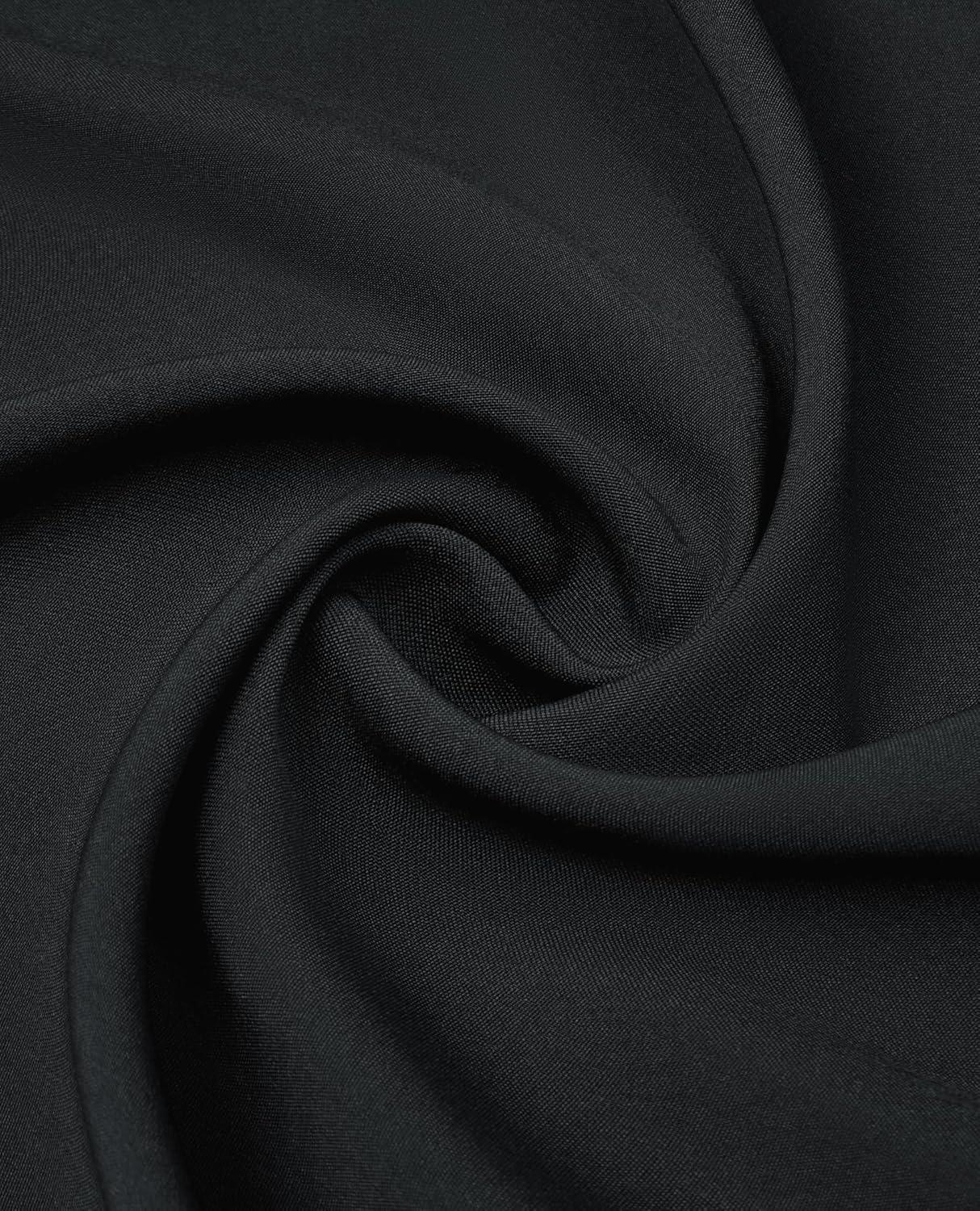 imageAlimens amp Gentle Mens Dress Shirts Stretch Long Sleeve Formal Business Wedding Button Down Shirt Wrinkle FreeBlack