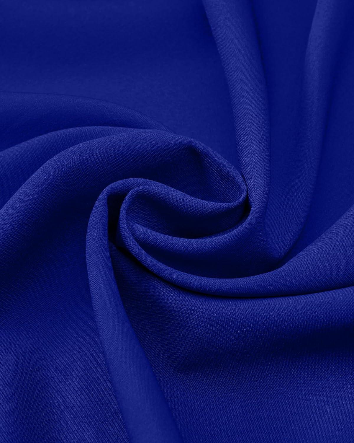 imageAlimens amp Gentle Mens Dress Shirts Wrinkle Free Stretch Solid Long Sleeve Button Down Shirt Wedding DatingRoyal Blue