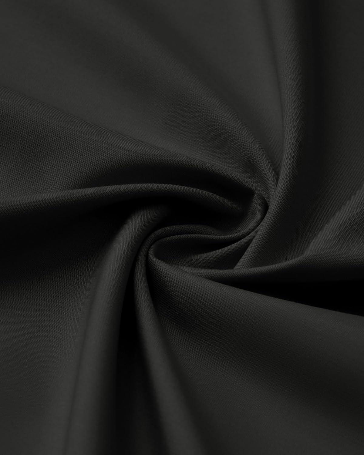 imageAlimens amp Gentle Mens Long Sleeve Dress Shirts Wrinkle Free Stretch Wedding Business Casual Button Down ShirtBlack