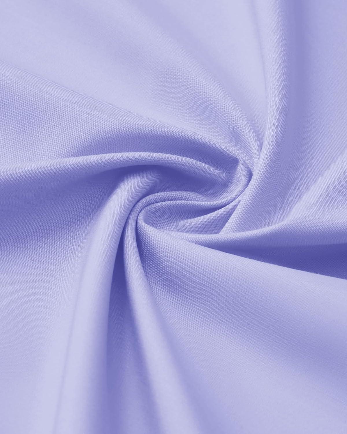 imageAlimens amp Gentle Mens Long Sleeve Dress Shirts Wrinkle Free Stretch Wedding Business Casual Button Down ShirtLavender