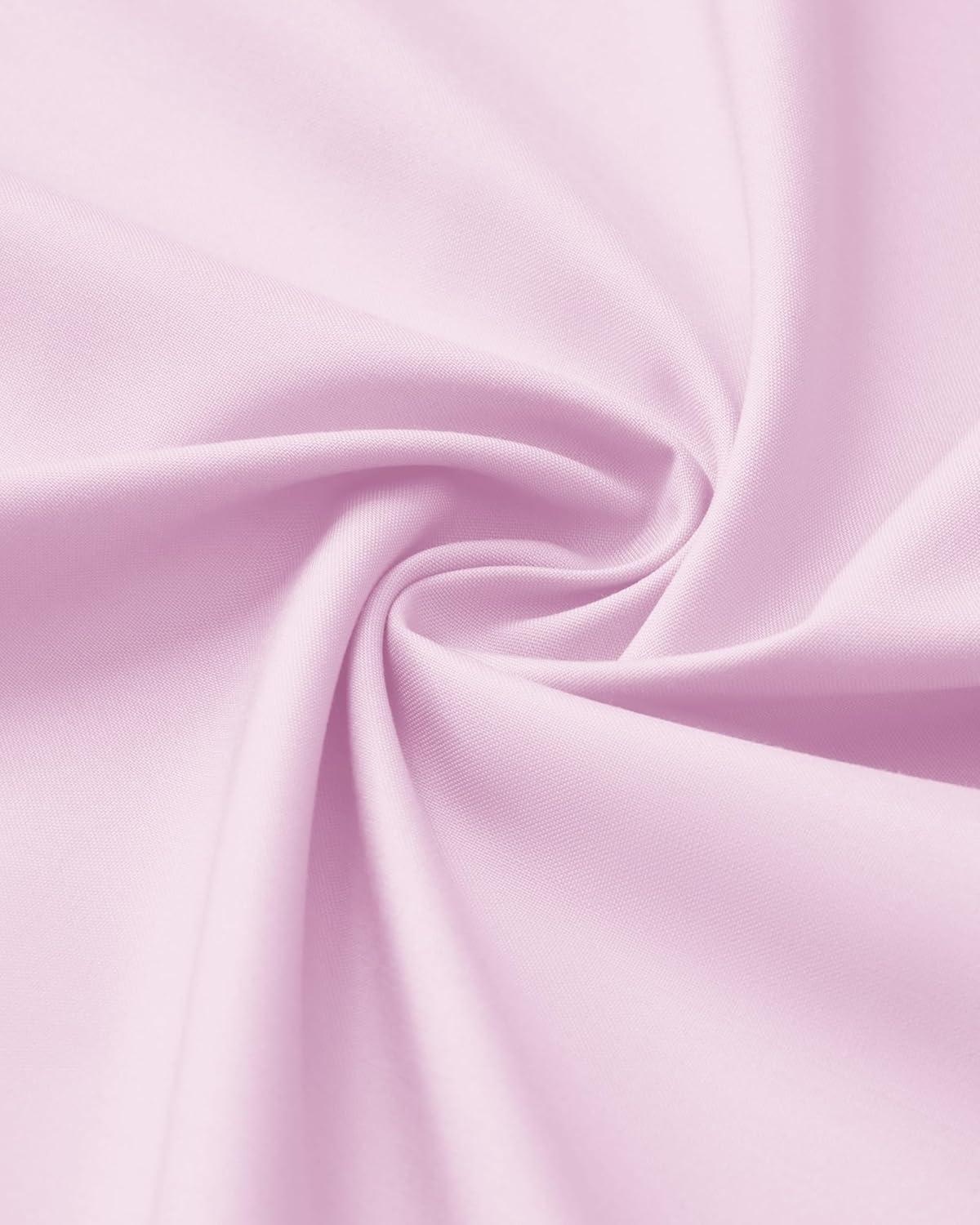 imageAlimens amp Gentle Mens Long Sleeve Dress Shirts Wrinkle Free Stretch Wedding Business Casual Button Down ShirtPink