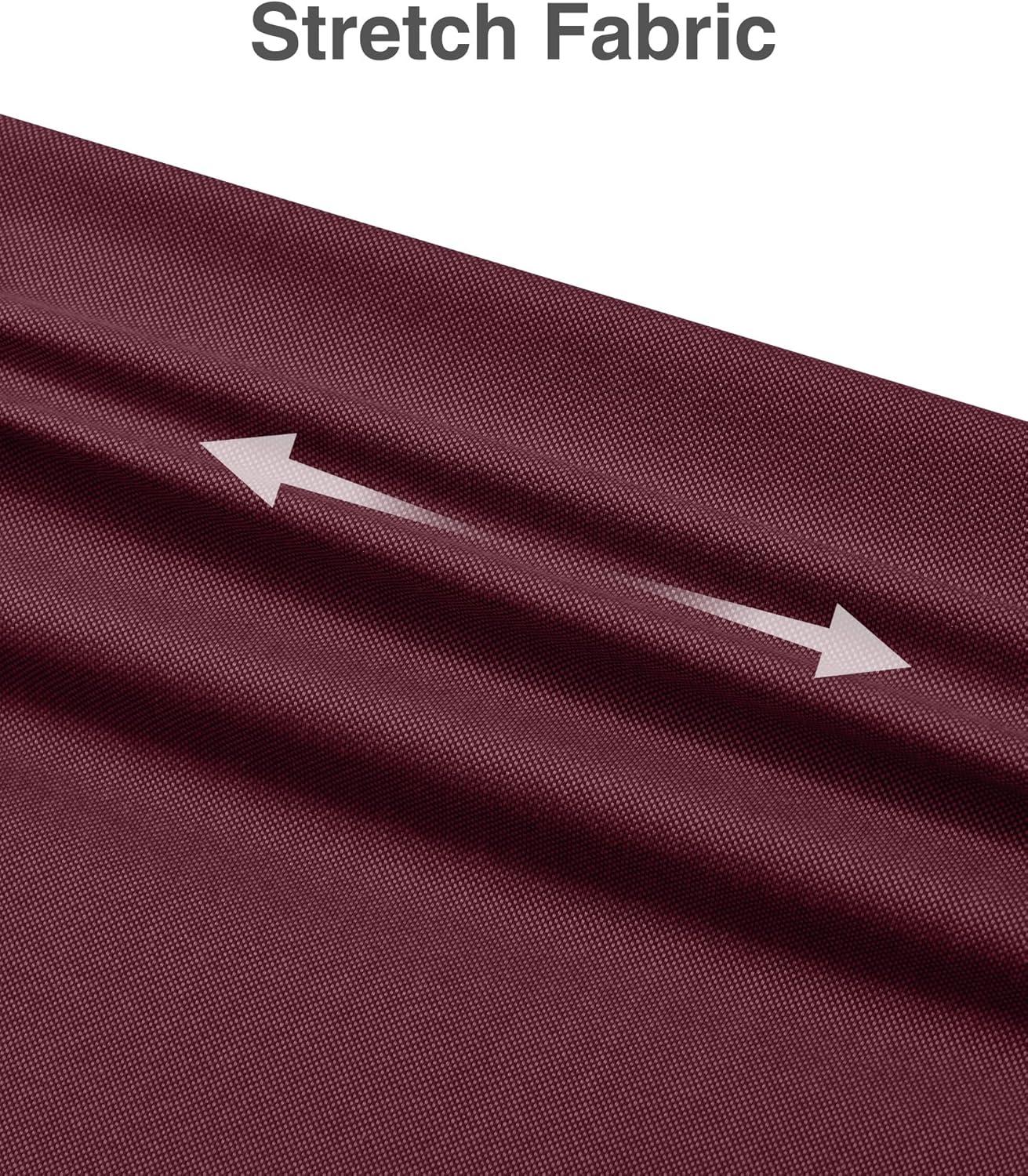 imageAlimens amp Gentle Mens Oxford Shirt Solid Stretch Dress Shirts Casual Business Long Sleeve Button Down Shirt with PocketBurgundy