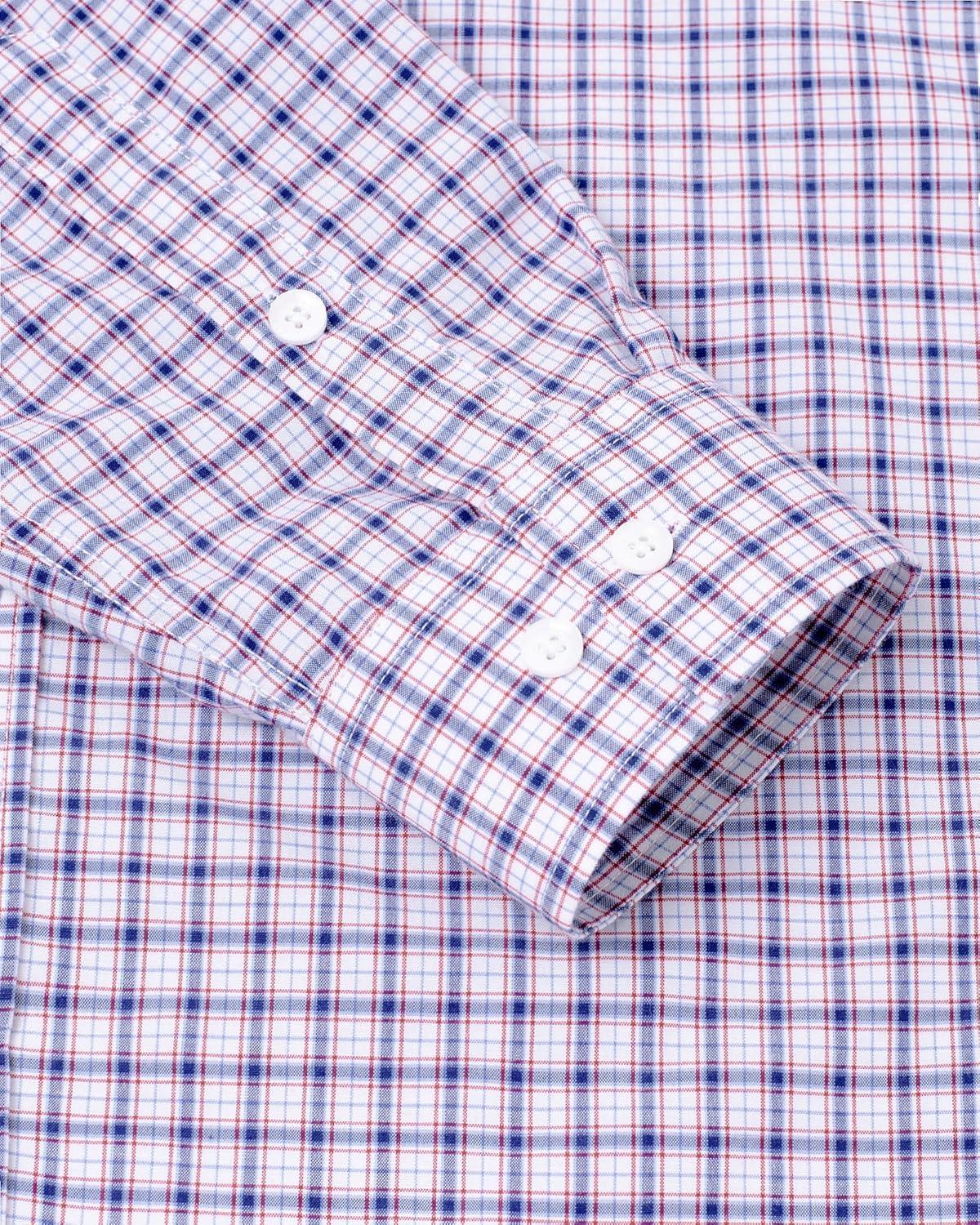 imageAlimens amp Gentle Mens Plaid Button Down Shirts Cotton Long Sleeve Dress Shirts Regular Fit Gingham ShirtsRed Navy Gingham