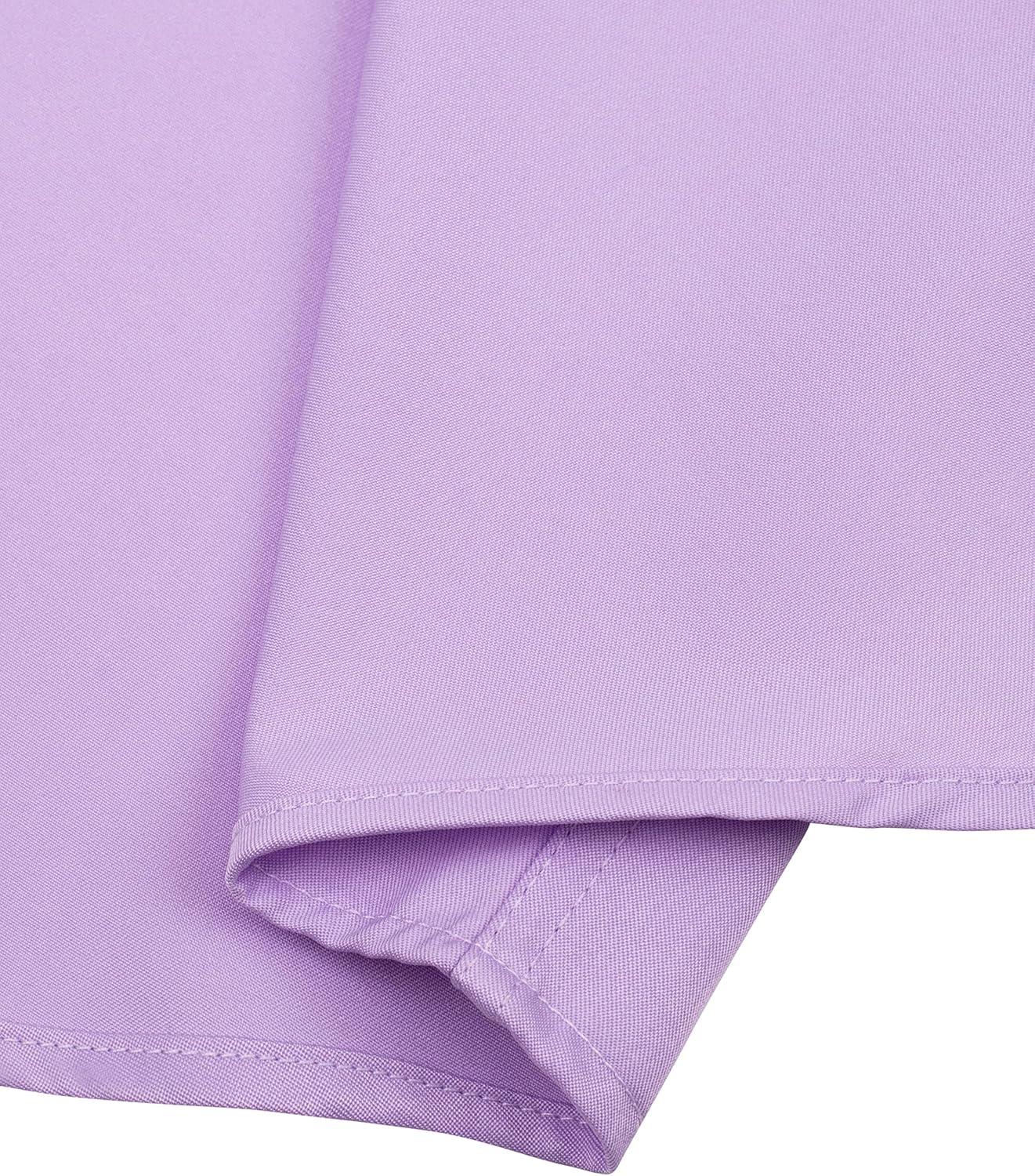 imageAlimens amp Gentle Mens Short Sleeve Dress Shirts Wrinkle Free Solid Casual Button Down Shirts with PocketLight Purple