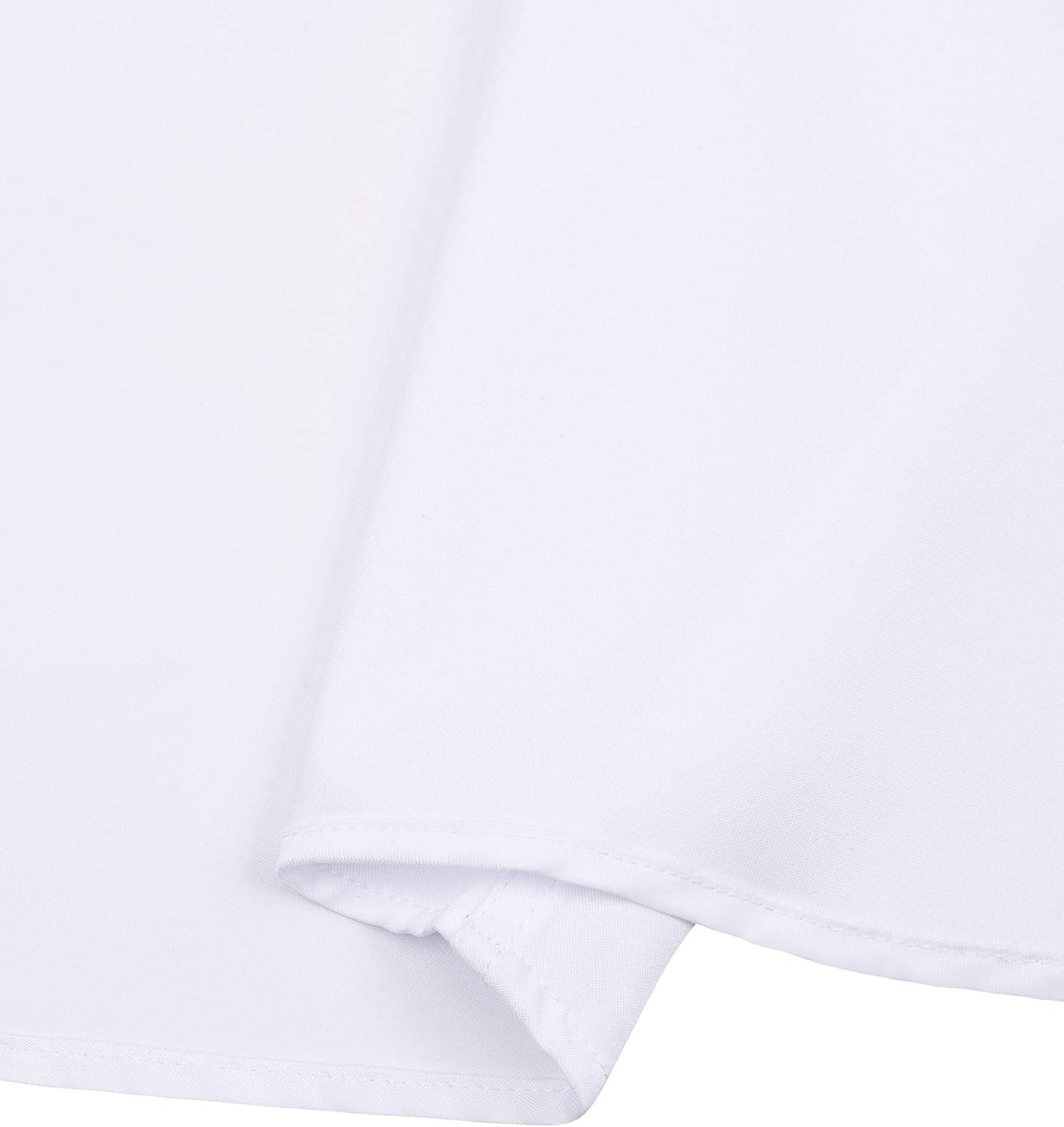 imageAlimens amp Gentle Mens Short Sleeve Dress Shirts Wrinkle Free Solid Casual Button Down Shirts with PocketWhite