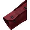 Alimens & Gentle Mens Anti Odor Dress Shirts Long Sleeve Wrinkle Free Stretch Button Down Shirt Business Formal Wedding(Burgundy)