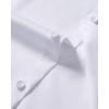 Alimens & Gentle Mens Anti Odor Dress Shirts Long Sleeve Wrinkle Free Stretch Button Down Shirt Business Formal Wedding(Classic White)