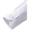 Alimens & Gentle Mens Anti Odor Dress Shirts Long Sleeve Wrinkle Free Stretch Button Down Shirt Business Formal Wedding(Classic White)