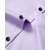 Alimens & Gentle Mens Anti Odor Dress Shirts Long Sleeve Wrinkle Free Stretch Button Down Shirt Business Formal Wedding(Lavender)