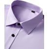 Alimens & Gentle Mens Anti Odor Dress Shirts Long Sleeve Wrinkle Free Stretch Button Down Shirt Business Formal Wedding(Lavender)