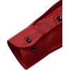 Alimens & Gentle Mens Anti Odor Dress Shirts Long Sleeve Wrinkle Free Stretch Button Down Shirt Business Formal Wedding(Red)