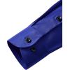 Alimens & Gentle Mens Anti Odor Dress Shirts Long Sleeve Wrinkle Free Stretch Button Down Shirt Business Formal Wedding(Royal Blue)