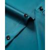 Alimens & Gentle Mens Anti Odor Dress Shirts Long Sleeve Wrinkle Free Stretch Button Down Shirt Business Formal Wedding(Teal)