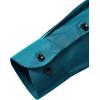 Alimens & Gentle Mens Anti Odor Dress Shirts Long Sleeve Wrinkle Free Stretch Button Down Shirt Business Formal Wedding(Teal)
