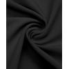 Alimens & Gentle Mens Cuban Guayabera Shirt Button Down Long Sleeve Summer Beach(02-black)