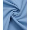 Alimens & Gentle Mens Cuban Guayabera Shirt Button Down Long Sleeve Summer Beach(09-denim Blue)