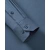 Alimens & Gentle Men’s Dress Shirts Long Sleeve Stretch Wrinkle Free Business Casual Button Down Shirt(Dusty Blue)