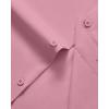 Alimens & Gentle Men’s Dress Shirts Long Sleeve Stretch Wrinkle Free Business Casual Button Down Shirt(Dusty Pink)