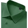Alimens & Gentle Men’s Dress Shirts Long Sleeve Stretch Wrinkle Free Business Casual Button Down Shirt(Green)