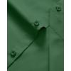 Alimens & Gentle Men’s Dress Shirts Long Sleeve Stretch Wrinkle Free Business Casual Button Down Shirt(Green)