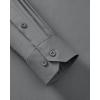 Alimens & Gentle Men’s Dress Shirts Long Sleeve Stretch Wrinkle Free Business Casual Button Down Shirt(Grey)