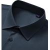 Alimens & Gentle Men’s Dress Shirts Long Sleeve Stretch Wrinkle Free Business Casual Button Down Shirt(Navy Blue)
