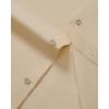 Alimens & Gentle Men’s Dress Shirts Long Sleeve Stretch Wrinkle Free Business Casual Button Down Shirt(Tan)