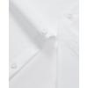 Alimens & Gentle Men’s Dress Shirts Long Sleeve Stretch Wrinkle Free Business Casual Button Down Shirt(White)